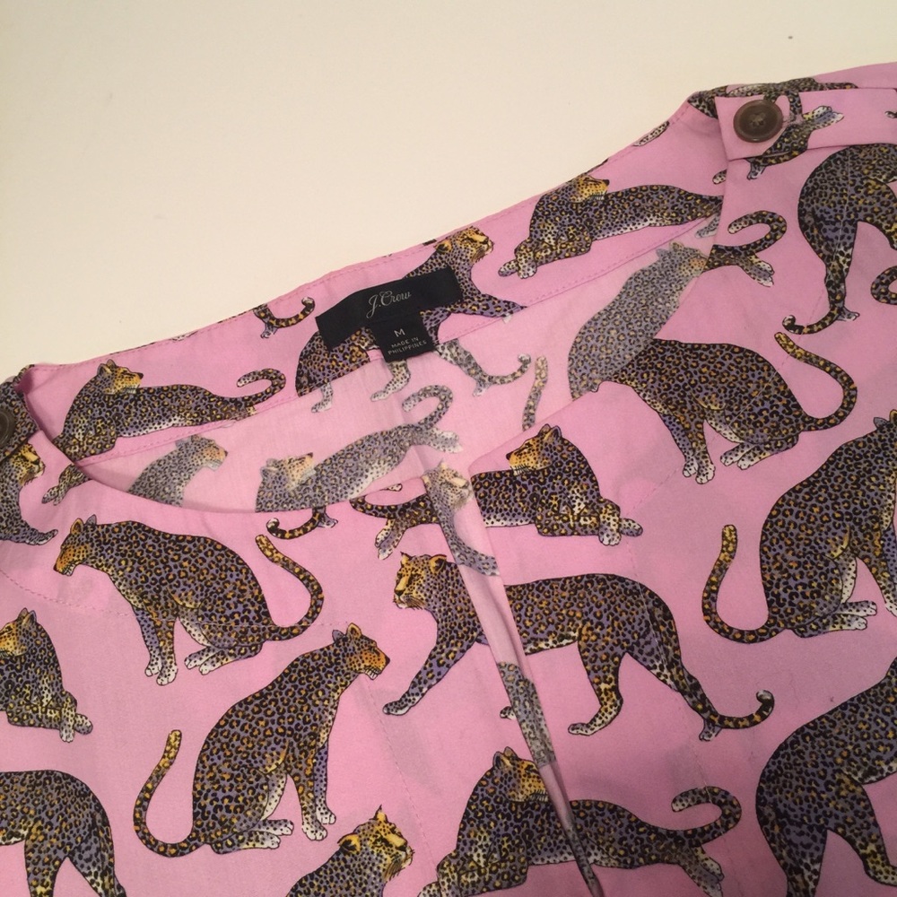 JCREW LEOPARD TOP SZ M - Picture 9 of 9
